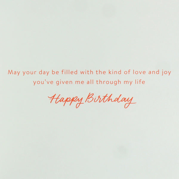 Handmade Red Poppy Birthday Card (Mom)