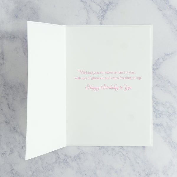 Pearl Cake Birthday Card