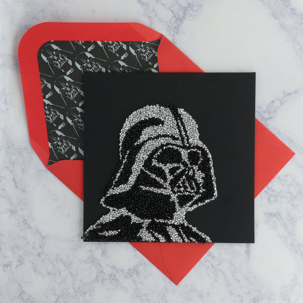 Gemmed Darth Vader Birthday Card