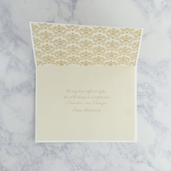 Handmade Opposites Attract Anniversary Card