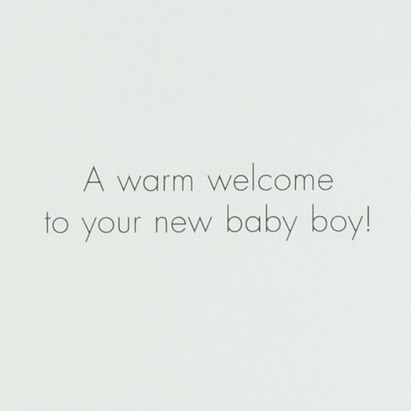 Blue Overalls On Hanger New Baby Card