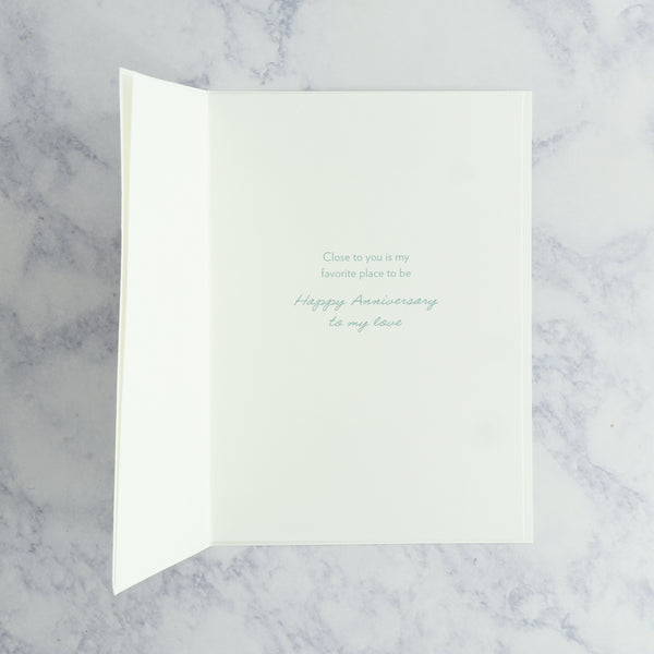 Handmade Bed Anniversary Card