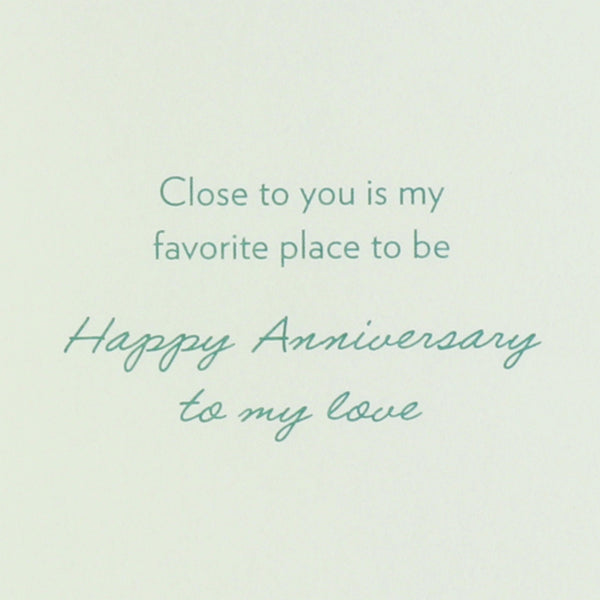 Handmade Bed Anniversary Card