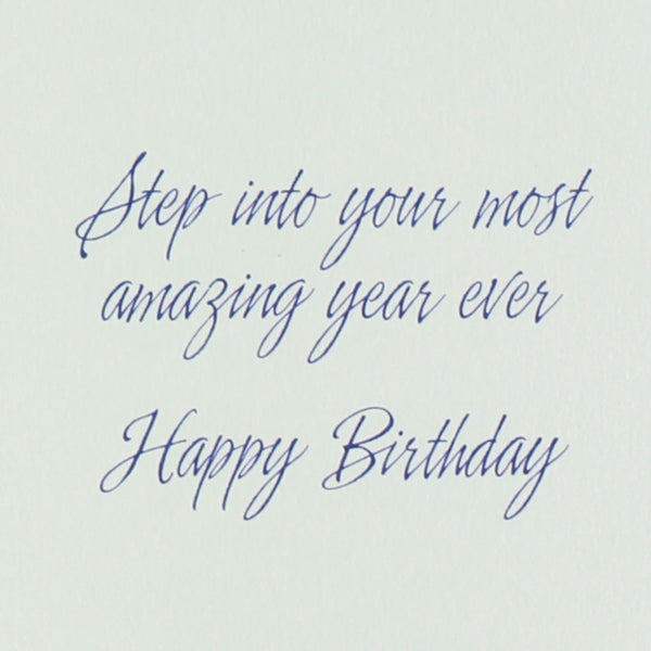 Fashion Feather Heels Birthday Card