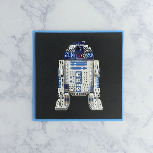 Gemmed R2D2 Birthday Card
