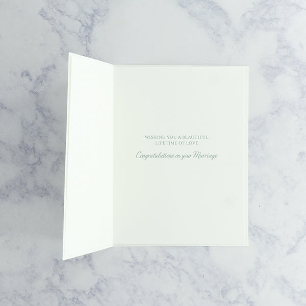 Natural Flowers Wedding Card