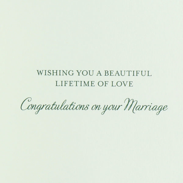 Natural Flowers Wedding Card