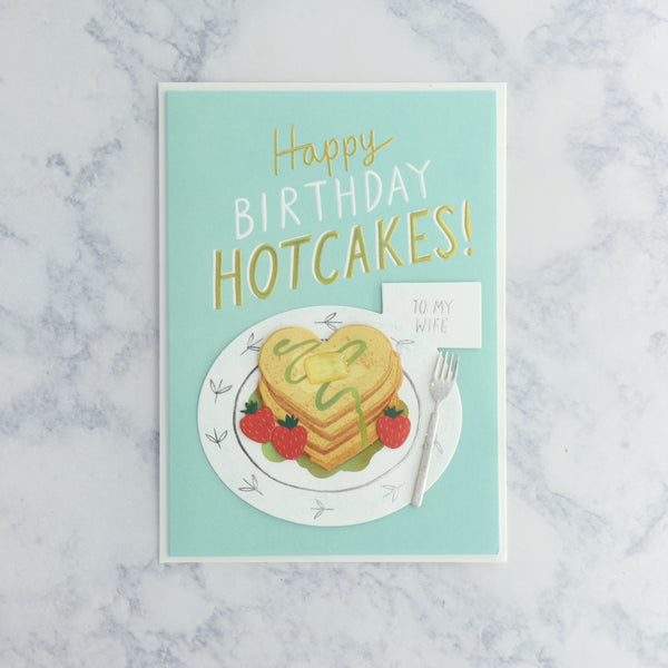 Pancakes Birthday Card (Wife)