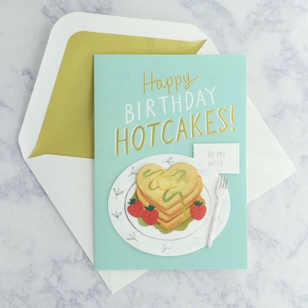 Pancakes Birthday Card (Wife)