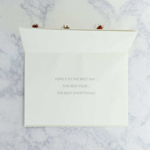 Metallic Tassel Banner Birthday Card