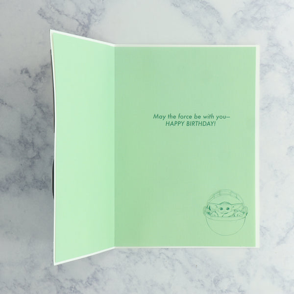 Baby Yoda Balloons Star Wars Birthday Card