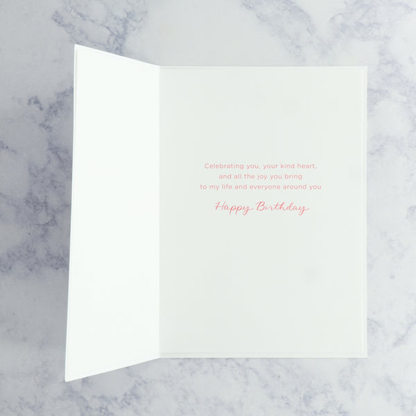 Laser-Cut Bouquet Birthday Card (Mom)