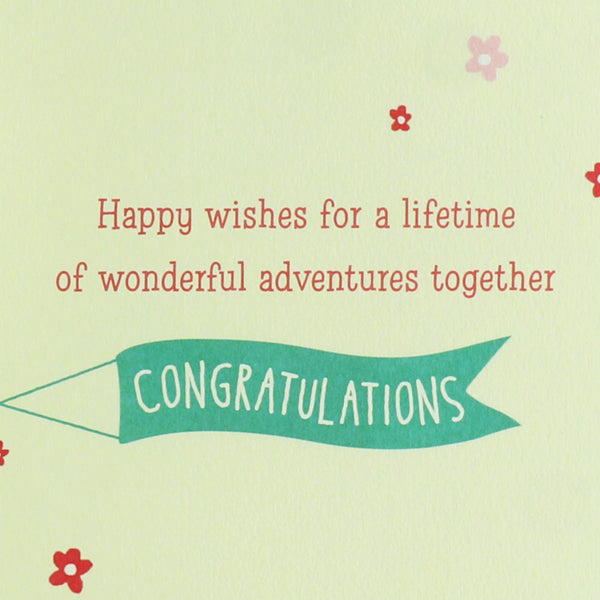 Handmade Flight Wedding Card