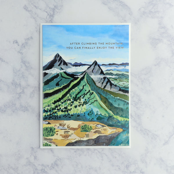 Enjoy The View (Mountains) Retirement Card