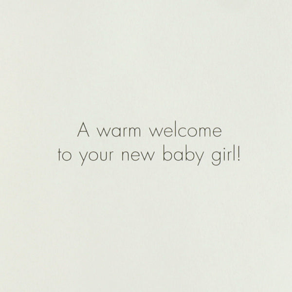 Pink Dress On Hanger New Baby Card