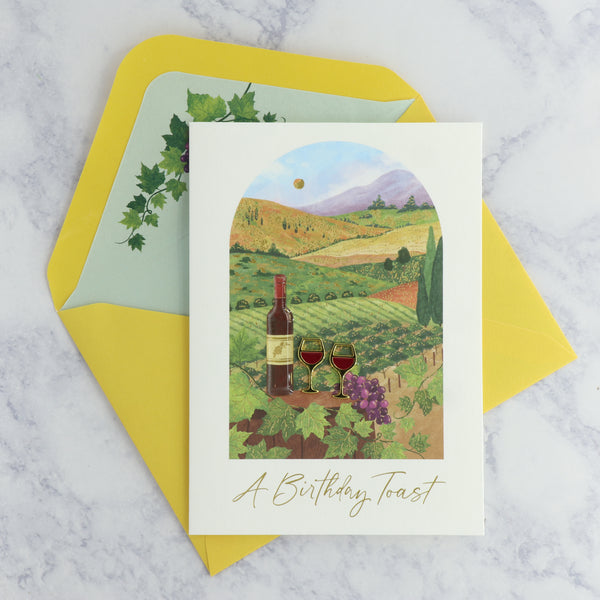Vineyard View Birthday Card