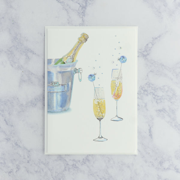 Disco Sticks Wedding Card