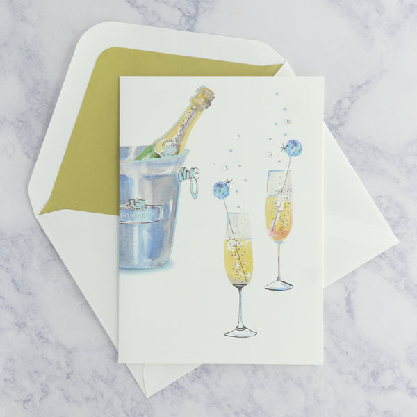 Disco Sticks Wedding Card