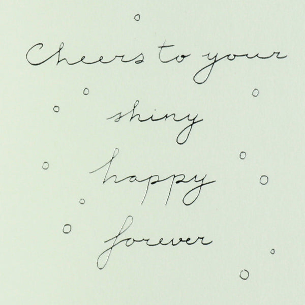 Disco Sticks Wedding Card