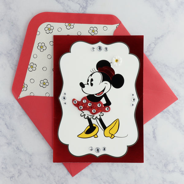 Handmade Minnie Mouse Birthday Card