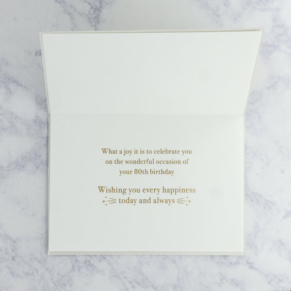 Stars 80th Birthday Card