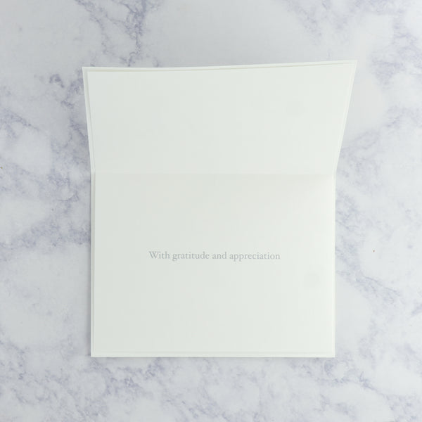 Lettering Thank You Card