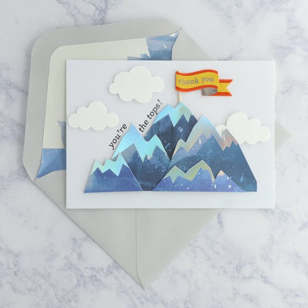 Handmade Mountain Thank You Card