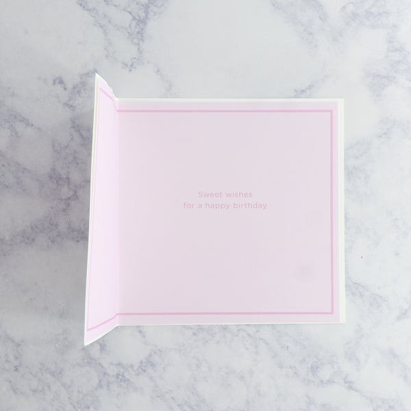 Handmade Gemmed Pink Cupcake Birthday Card