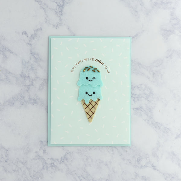 Handmade "Mint To Be" Anniversary Card