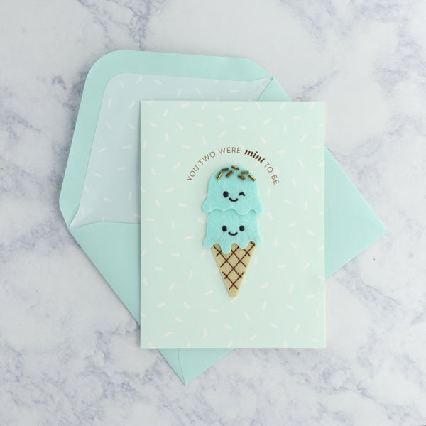 Handmade "Mint To Be" Anniversary Card