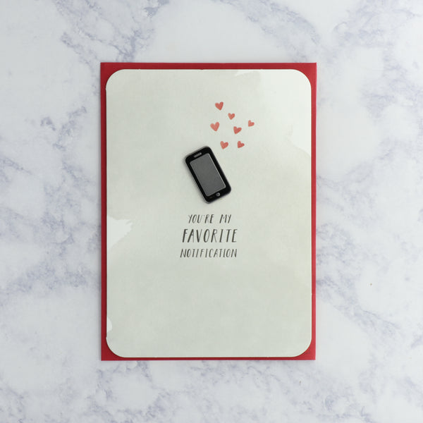 Favorite Notification Romance Card