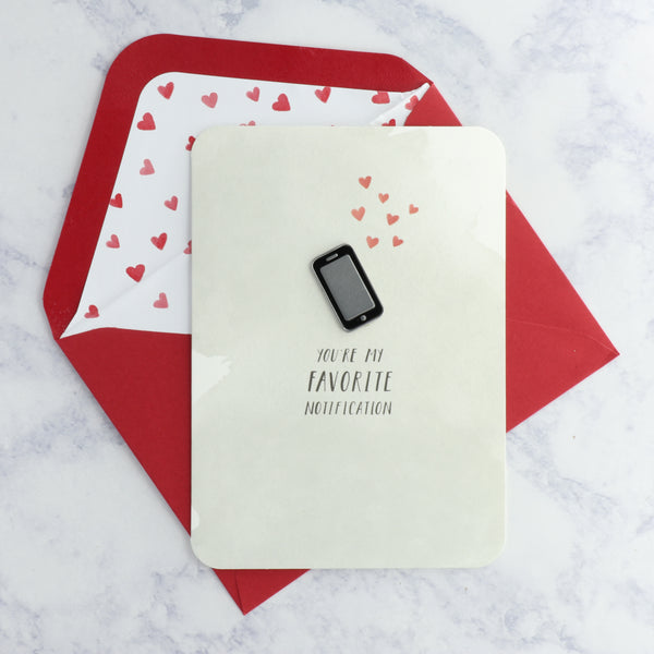 Favorite Notification Romance Card