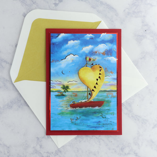 Sailboat Couple Anniversary Card