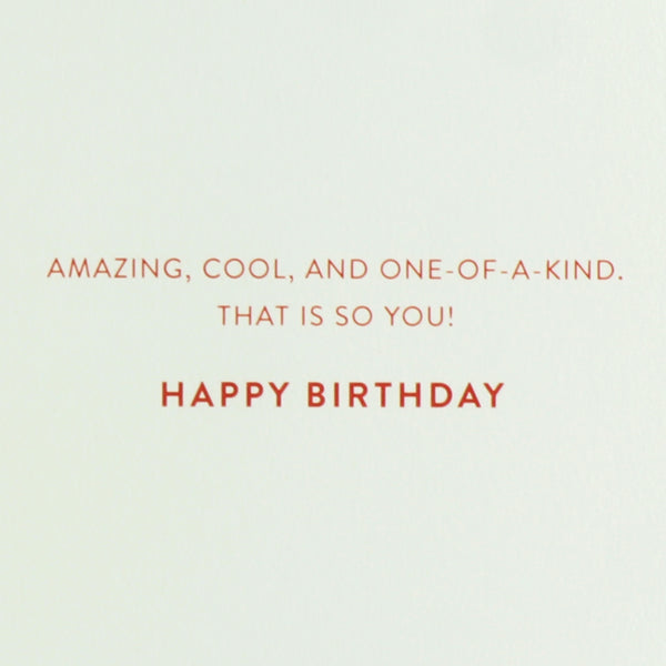 Zebra With Sunglasses Birthday Card
