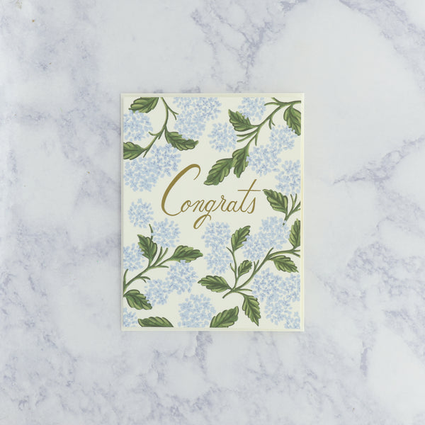Hydrangea Congratulations Card