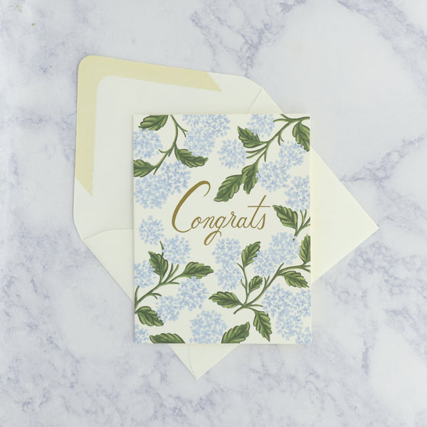 Hydrangea Congratulations Card