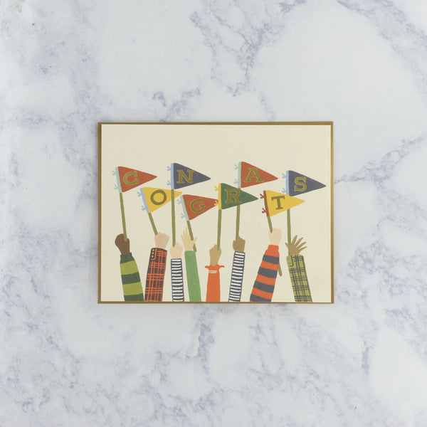 Congrats Pennants Congratulations Card