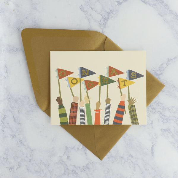 Congrats Pennants Congratulations Card