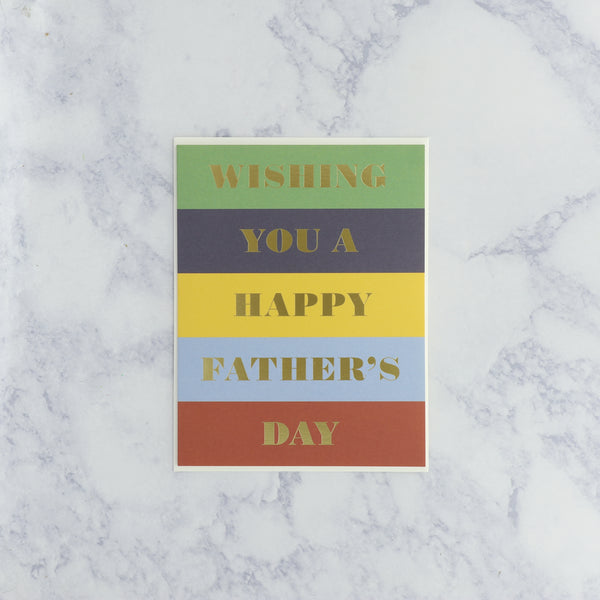 Color Block Father's Day Card