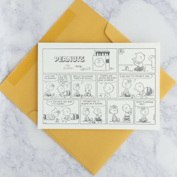 Letterpress "A Card For..." Peanuts Father's Day Card