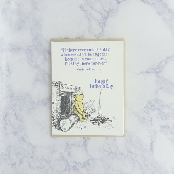 Winnie The Pooh Father's Day Card