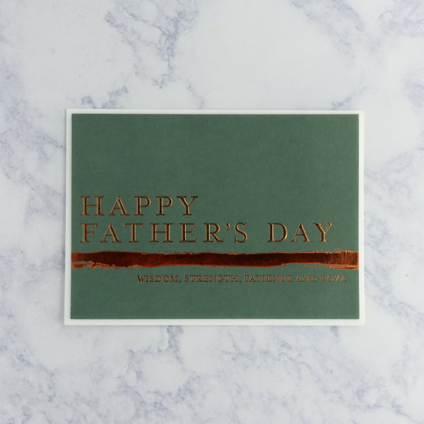 Traditional Bronze Father's Day Card
