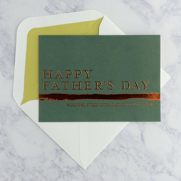 Traditional Bronze Father's Day Card