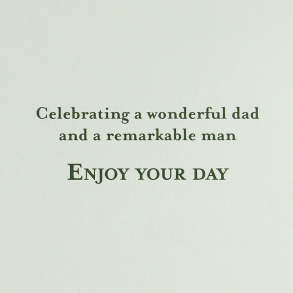 Traditional Bronze Father's Day Card