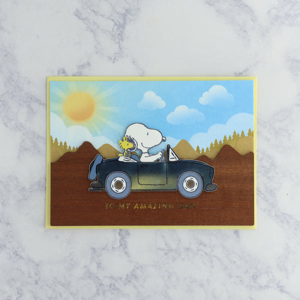 Handmade Peanuts Snoopy Father's Day Card