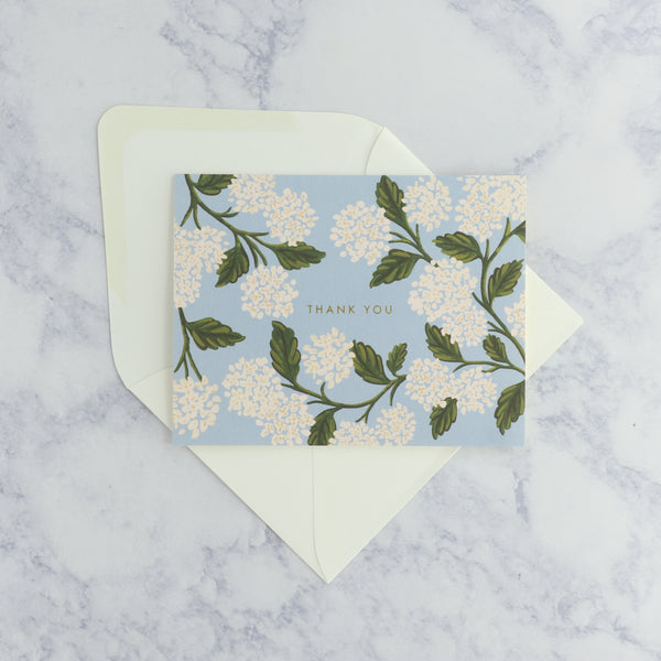 Hydrangea Thank You Card