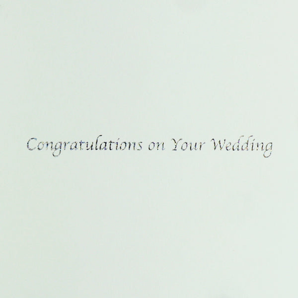 Floral Wedding Cake Wedding Card