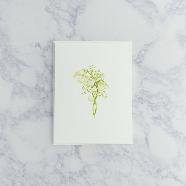 Lily of the Valley Flower Sympathy Card
