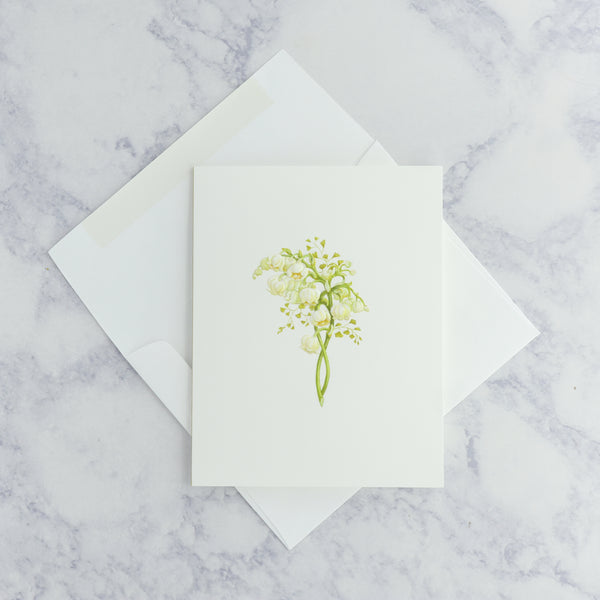 Lily of the Valley Flower Sympathy Card