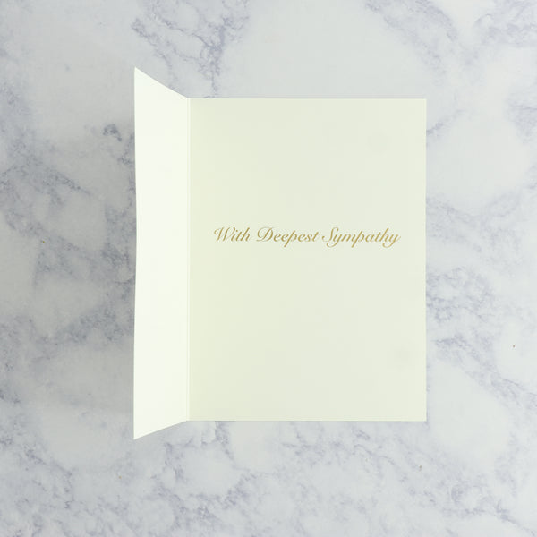 Serene Heron Sympathy Card